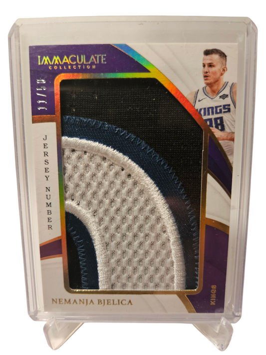 2018-19 Panini Immaculate #JP-NPJ Nemanja Bjelica Jersey Number Game Worn Patch 11/50