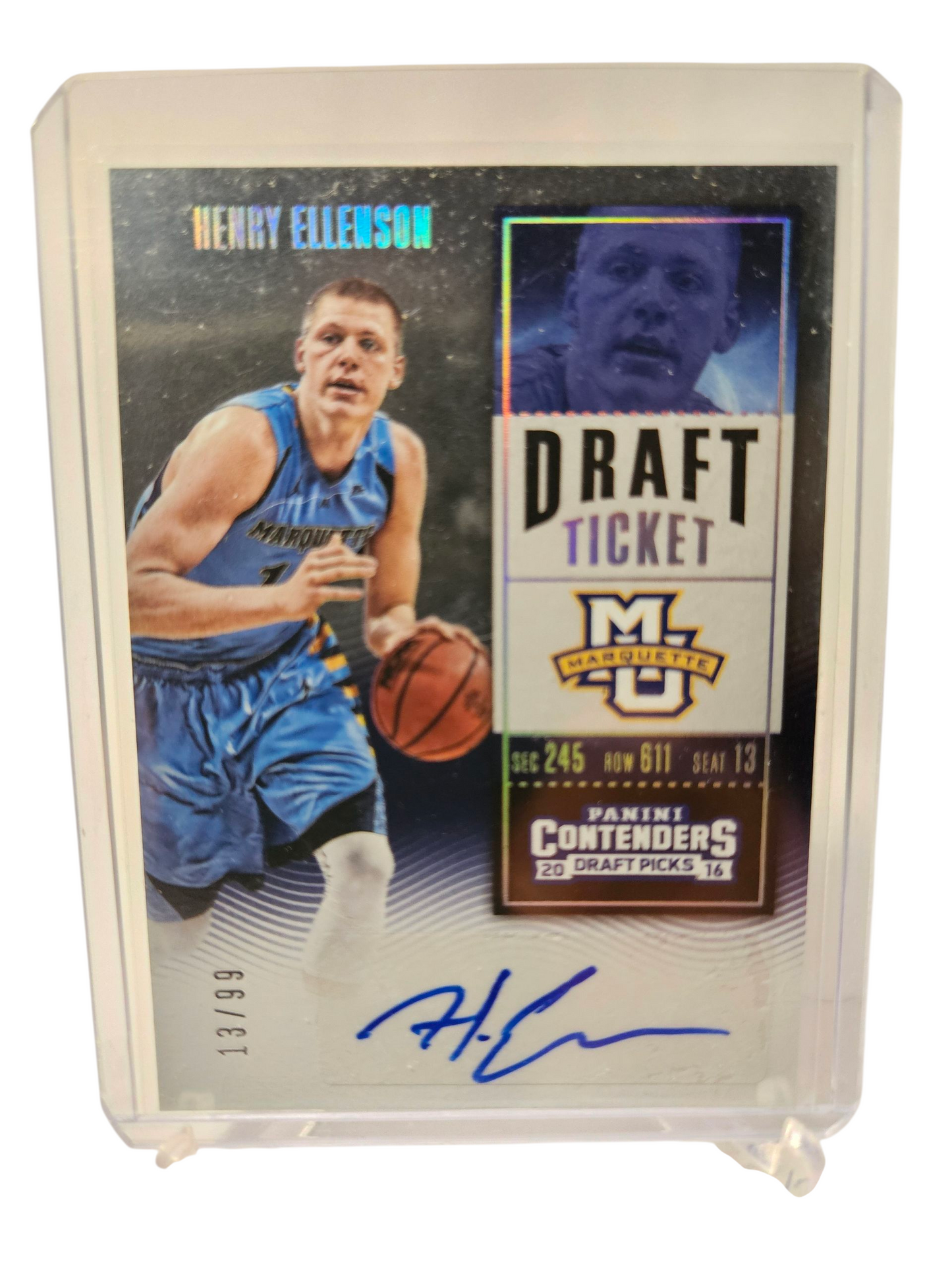 2015-16 Panini Contenders Draft Picks #105 Henry Ellenson Draft Ticket Autograph 13/99