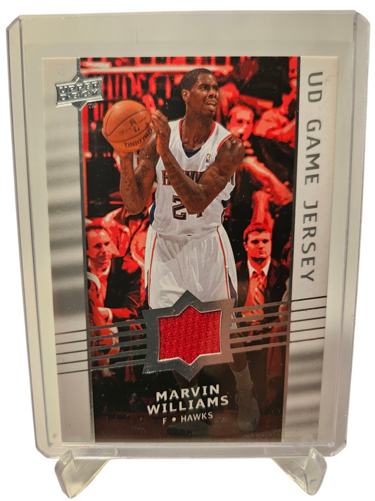 2008-09 Upper Deck #GA-MW Marvin Williams Game Worn Jersey