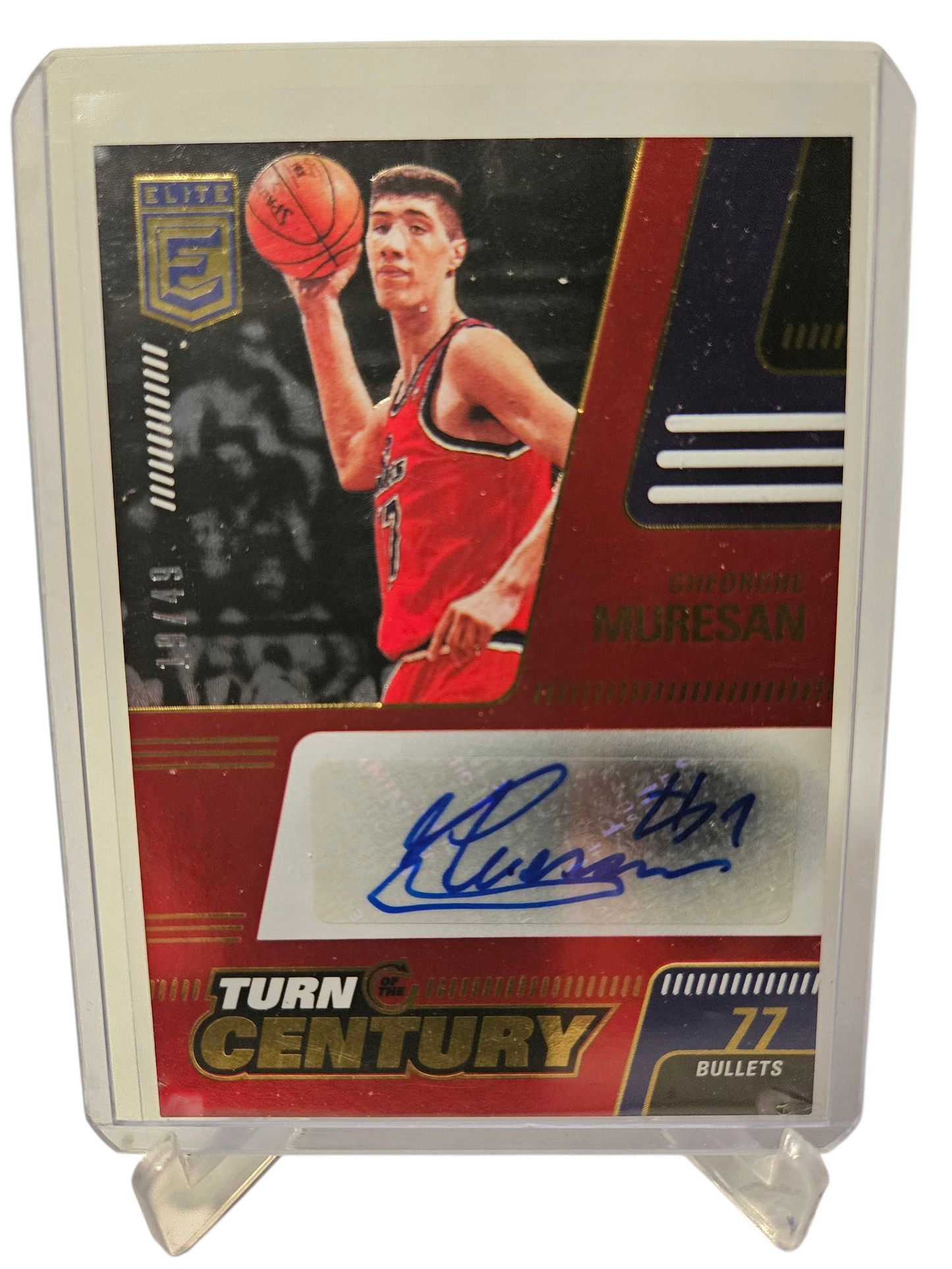 2021-22 Panini Donruss Elite #TC-GMS Gheorghe Muresan Turn Of The Century Autograph 19/49