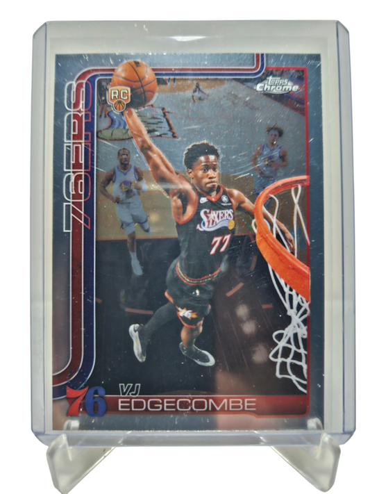 2025-26 Topps Chrome #153 VJ Edgecombe Rookie Card