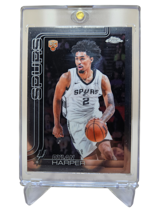 2025-26 Topps Chrome #252 Dylan Harper Rookie Card