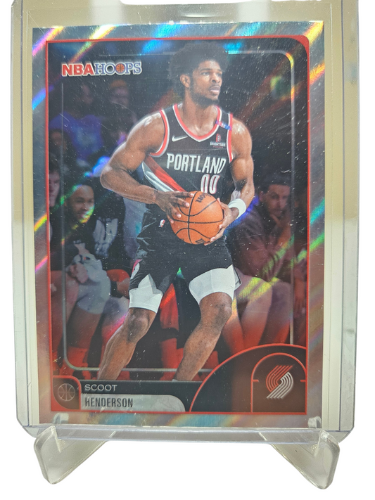 2025-26 Topps Hoops #85 Scoot Henderson Hot Rainbow Foil