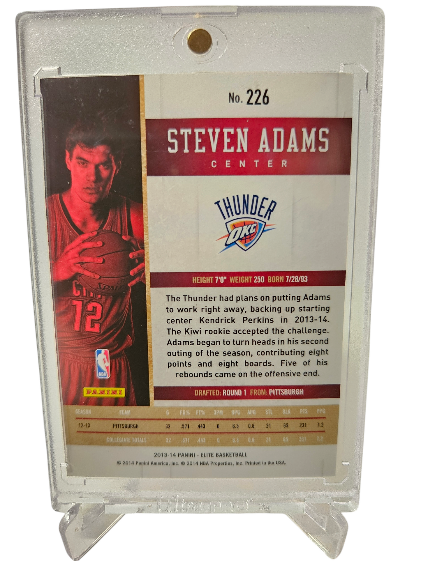 2013-14 Panini Elite #226 Steven Adams Rookie Card Elite 456/999