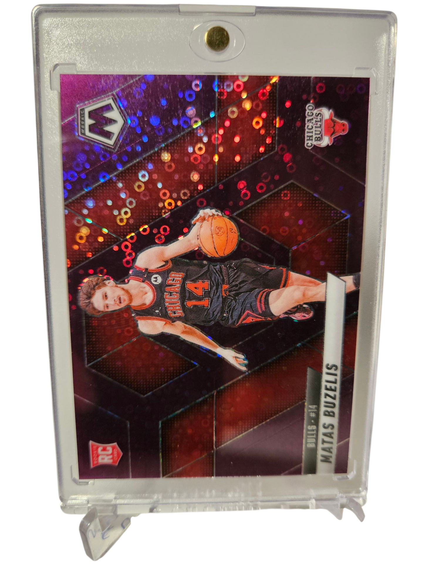 2024-25 Panini Mosaic #223 Matas Buzelis Rookie Card Fastbreak Variation Purple 33/50
