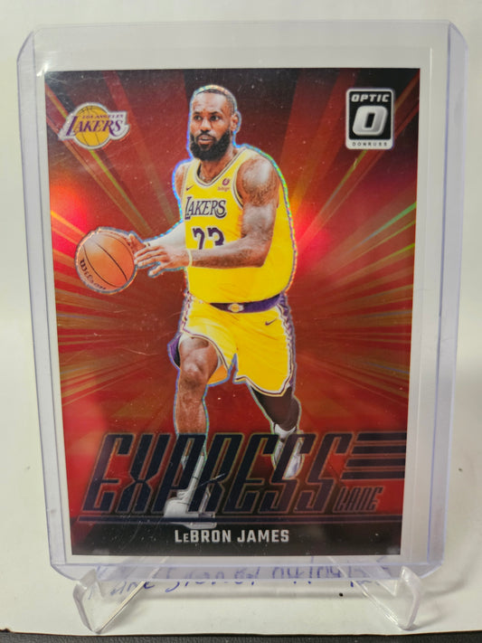 2024-25 Panini Donruss Optic #2 Lebron James Express Lane Purple Holo