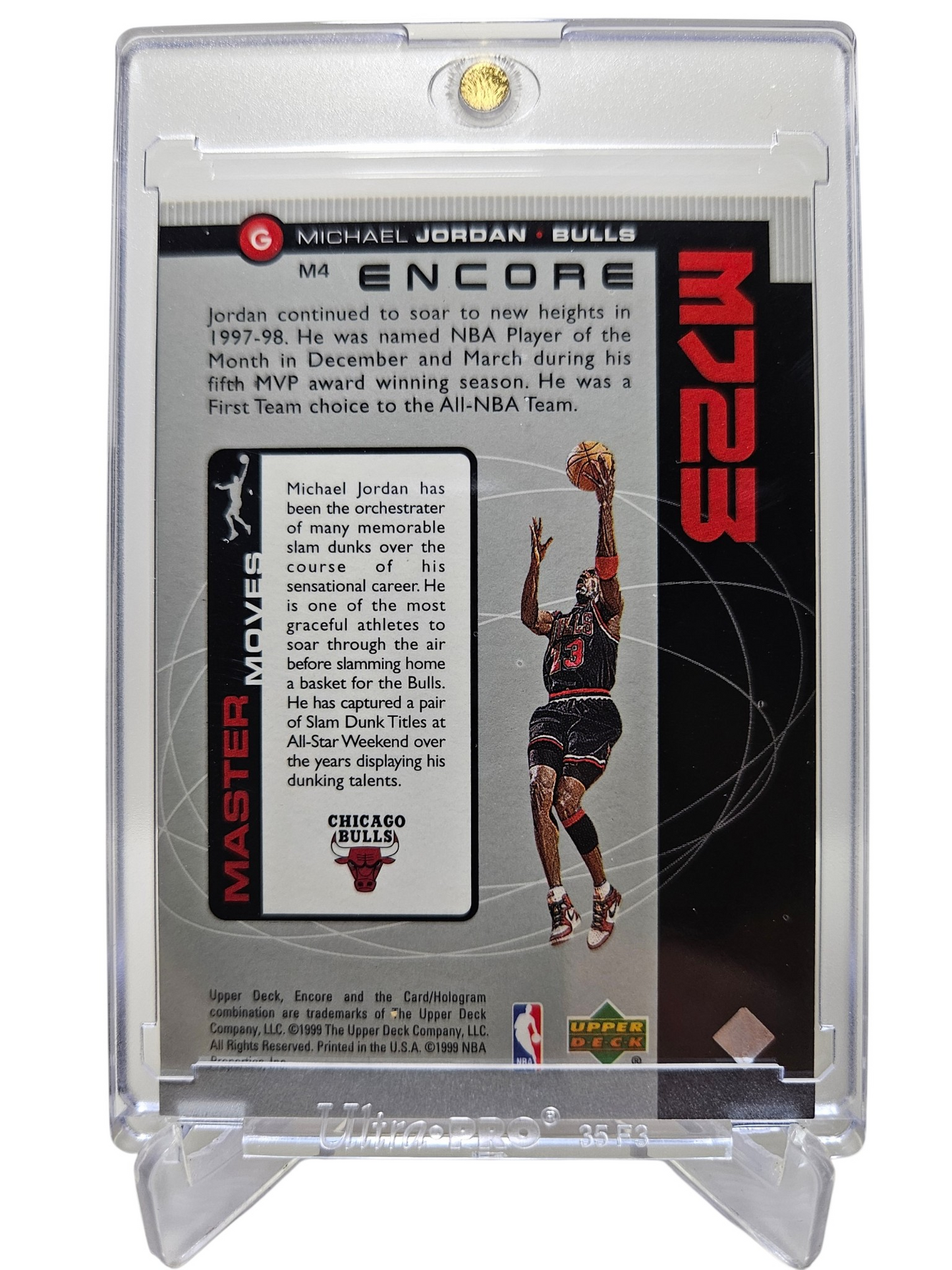 1999 Upper Deck #M4 Michael Jordan Encore Refractor