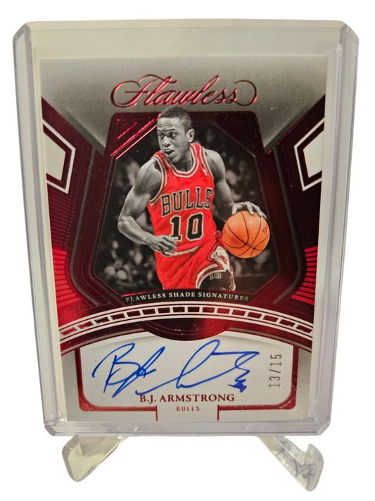2023-24 Panini Flawless #FSS-BJA BJ Armstrong Flawless Shade Signatures on card Autograph 13/15