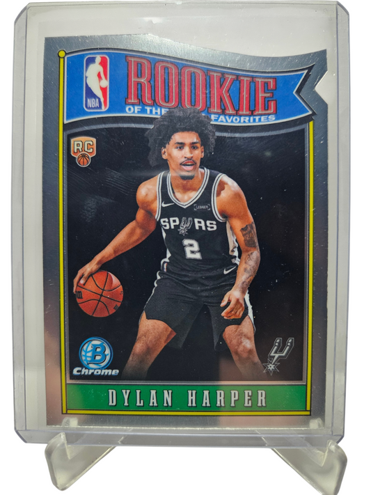 2025-26 Topps Bowman Chrome #RY-2 Dylan Harper Rookie Of The Year Favourites Die Cut