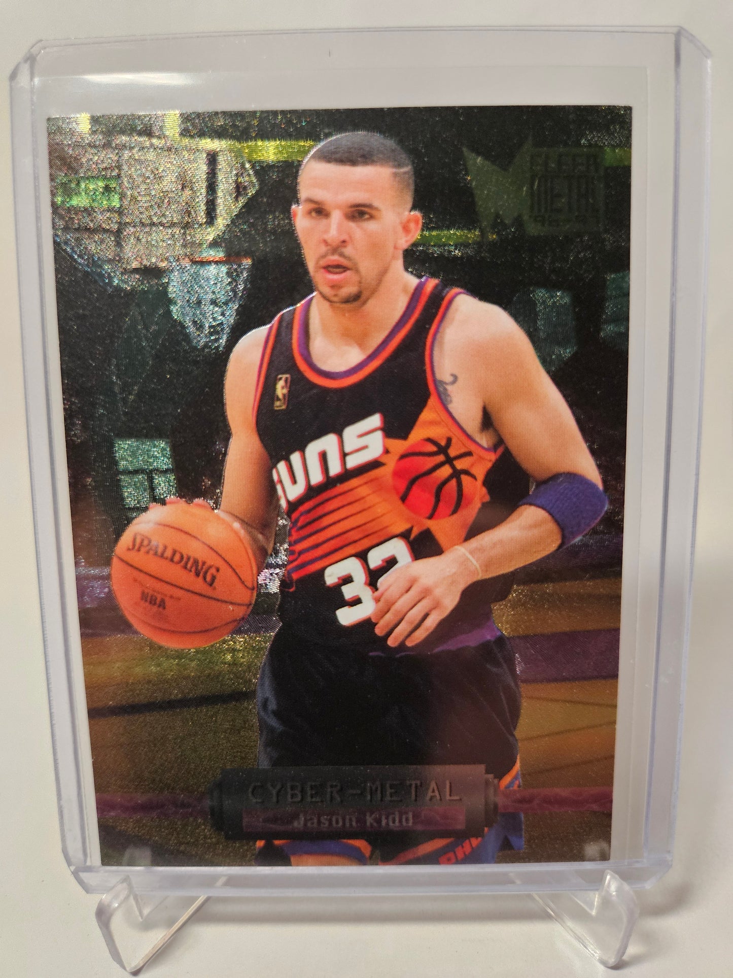 1996-97 Fleer Metal #7 of 20 Jason Kidd Cyber-Metal