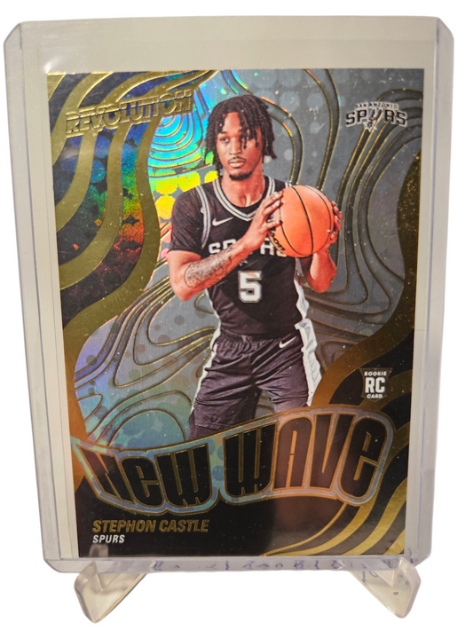 2024-25 Panini Revolution #18 Stephon Castle Rookie Card New Wave
