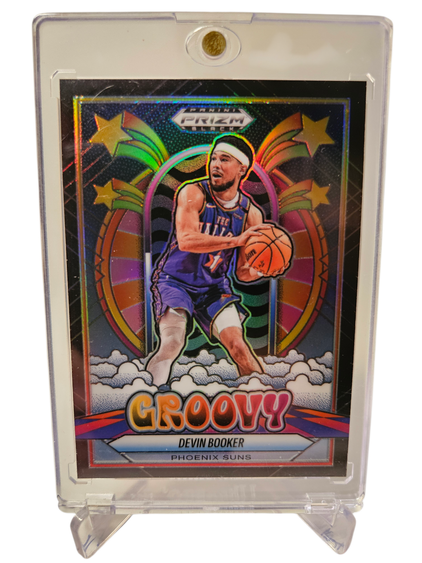 2024-25 Panini Prizm Black #24 Devon Booker Groovy Black Prizm Case Hit