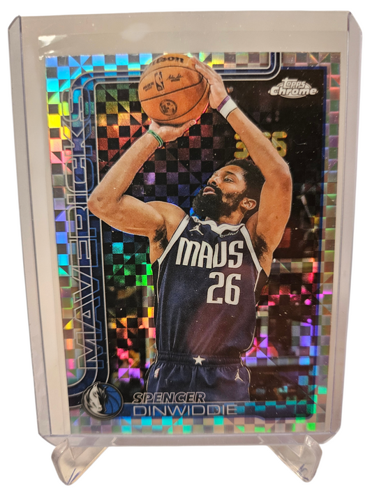 2025 Topps Chrome #13 Spencer Dinwiddie Xfractor