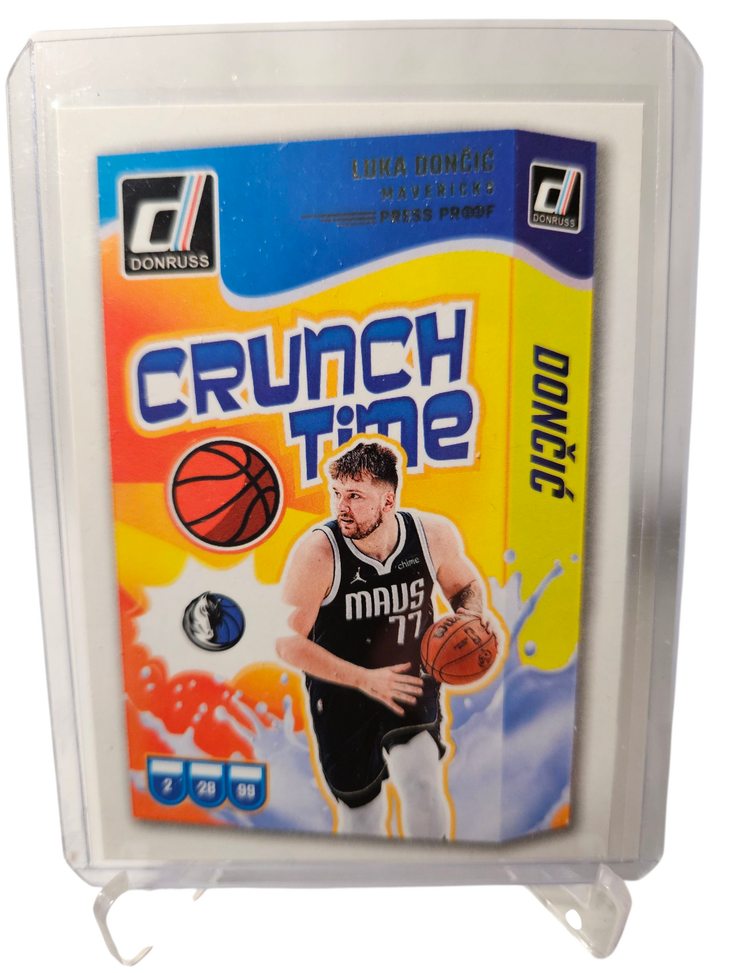 2024-25 Panini Donruss #8 Luka Doncic Crunchtime Gold Press Proof