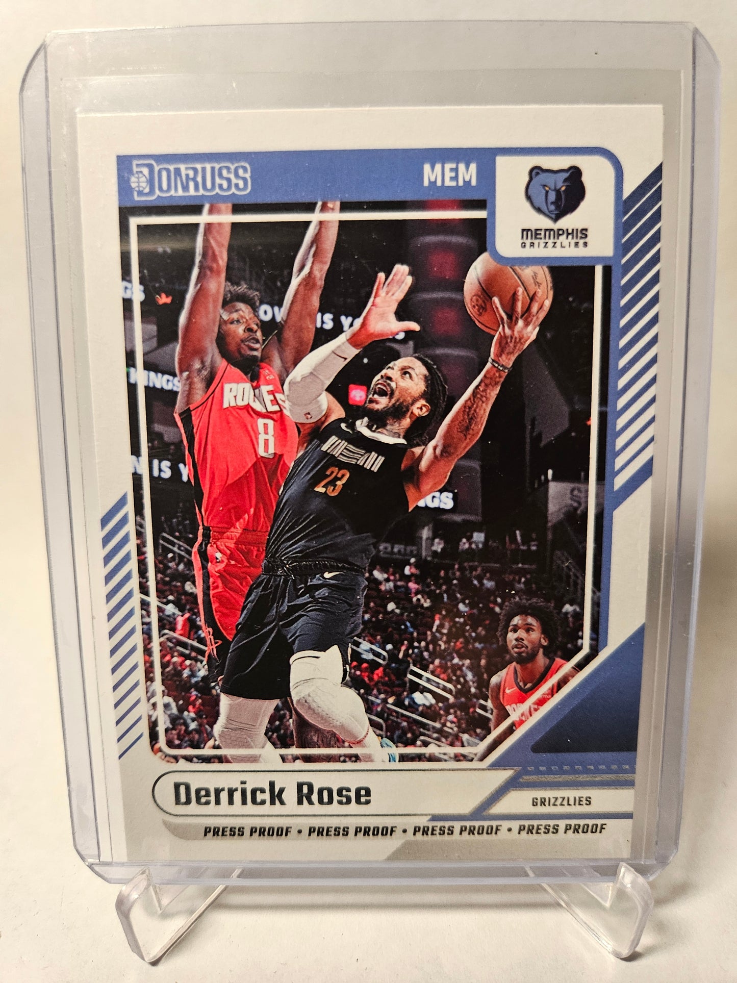 2024-25 Panini Hoops #65 Dereck Rose Press Proof