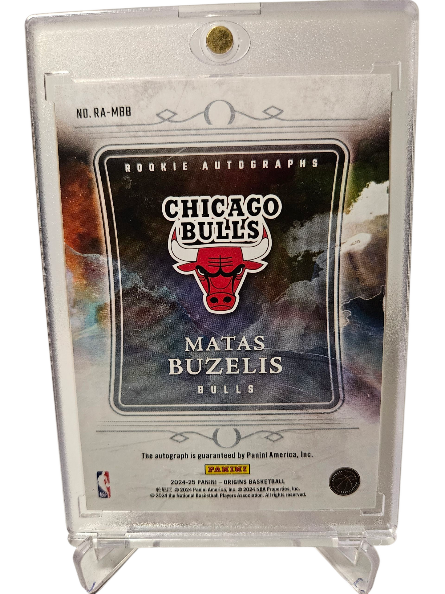2024-25 Panini Origins #RA-MBB Matas Buzelis Rookie Card On Card Autograph