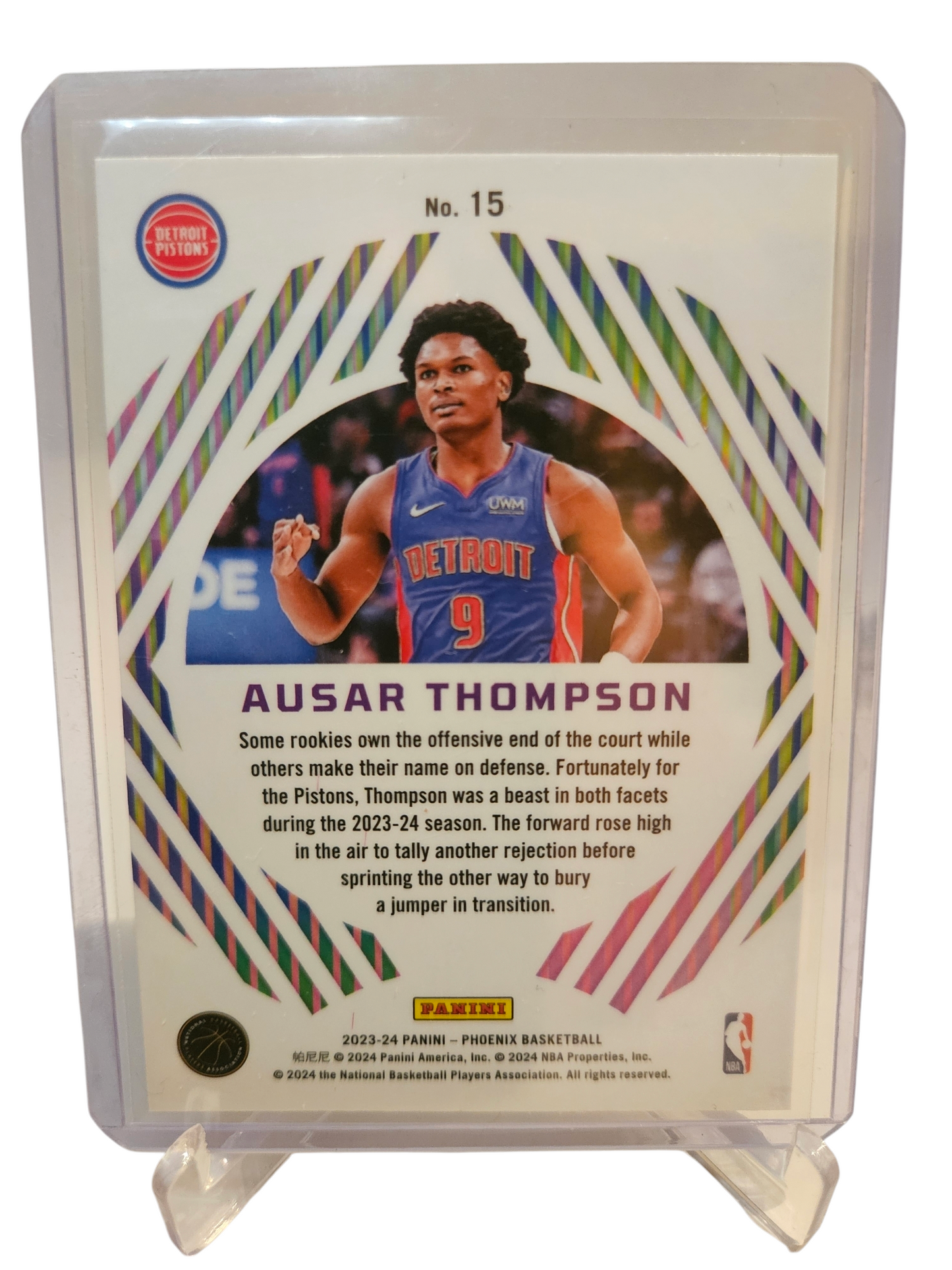 2023-24 Panini Phoenix #15 Ausar Thompson Rookie Card Mystique