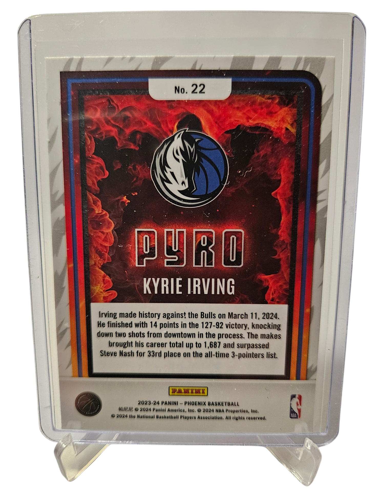 2023-24 Panini Phoenix #22 Kyrie Irving Pyro Scope