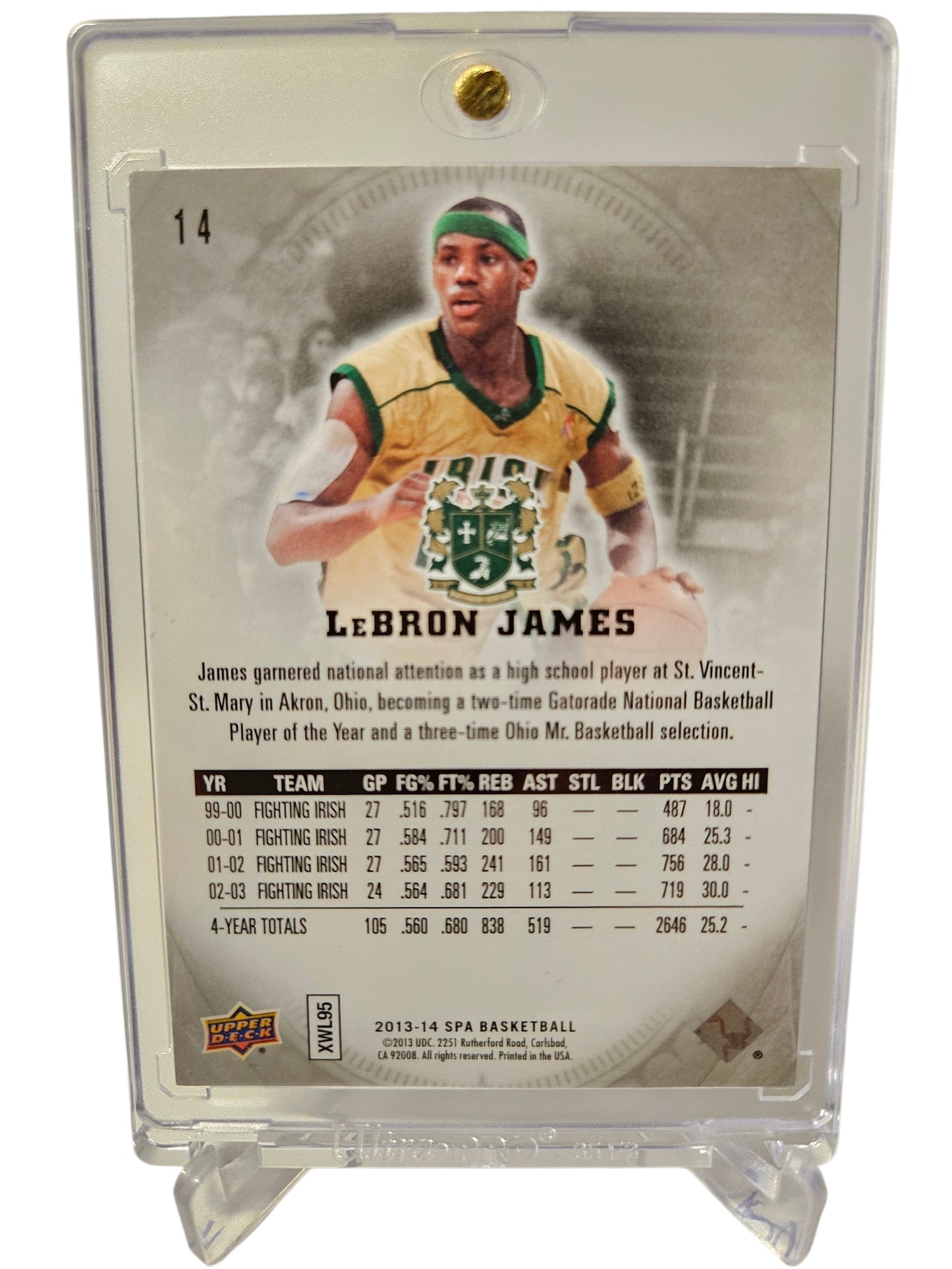 2012-13 Upper Deck SPA #14 Lebron James