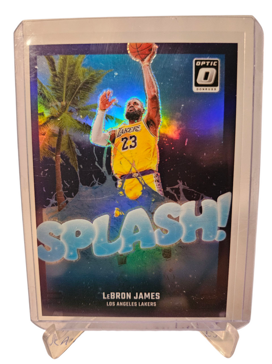 2024-25 Panini Donruss Optic #5 Lebron James Splash Purple Holo