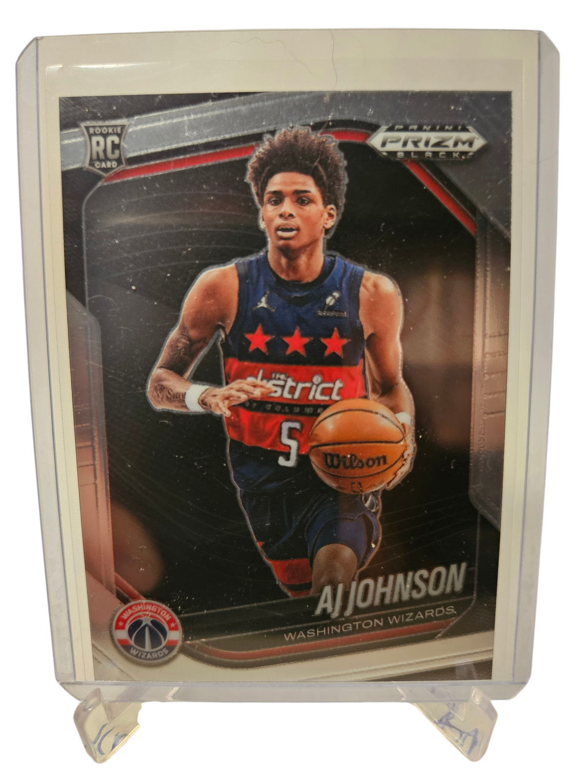 2024-25 Panini Prizm Black #209 AJ Johnson Rookie Card – Sportscard ...