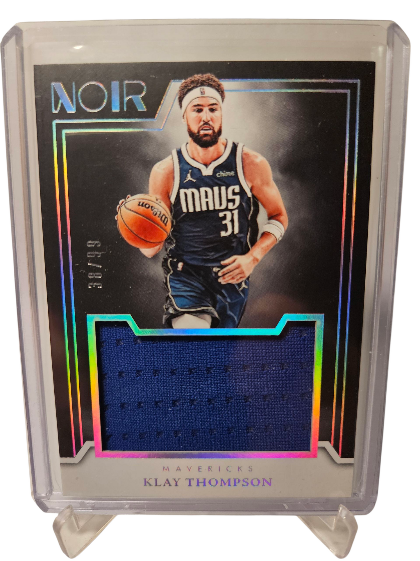 2024-25 Panini Noir #JM-KLY Klay Thompson Game Worn Patch 38/99