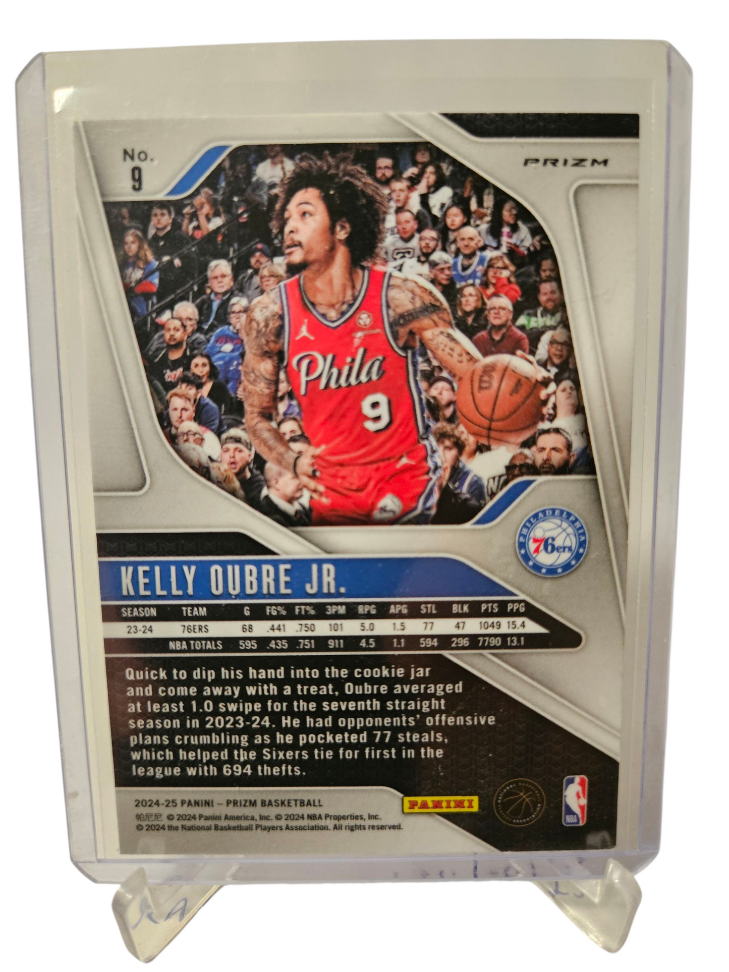 2024-25 Panini Prizm #9 Kelly Oubre JR Silver Cracked Ice Prizm