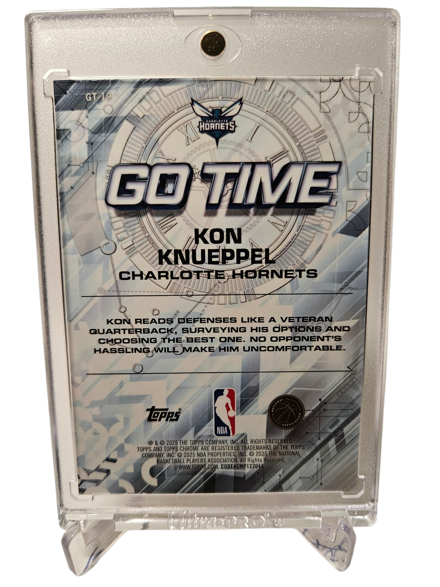 2025 Topps Chrome #GT-19 Kon Knueppel Rookie Card Go Time Refractor /299