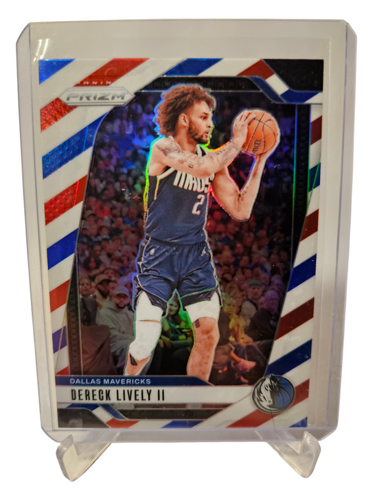 2024-25 Panini Prizm #214 Dereck Lively II RWB Prizm