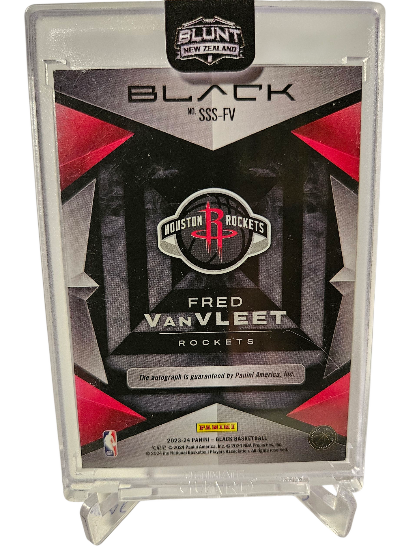 2023-24 Panini Black #SSS-FV Fred VanVleet Smokeshow Autograph 3/5