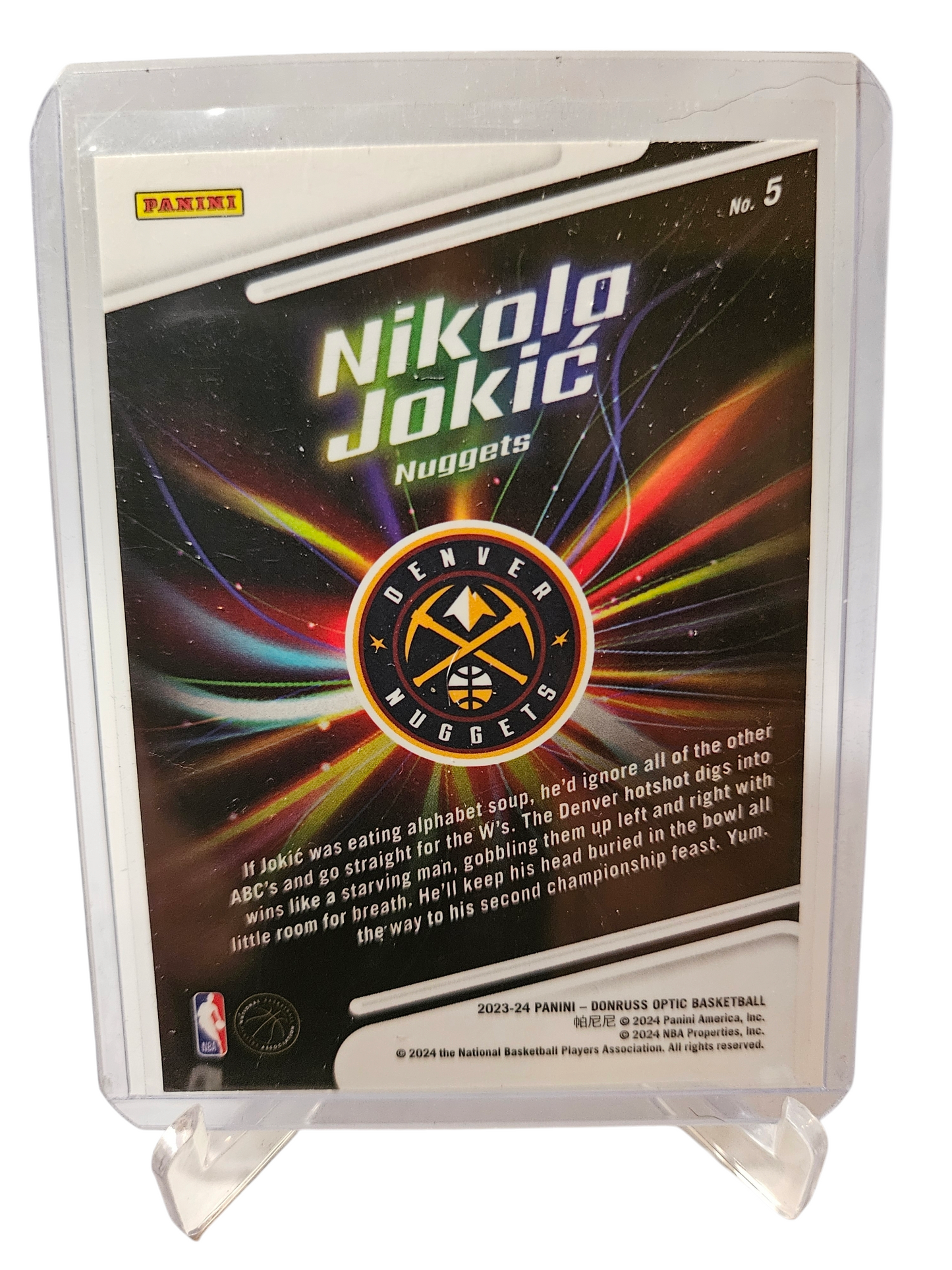 2023-24 Panini Donruss Optic #5 Nikola Jokic Lights Out