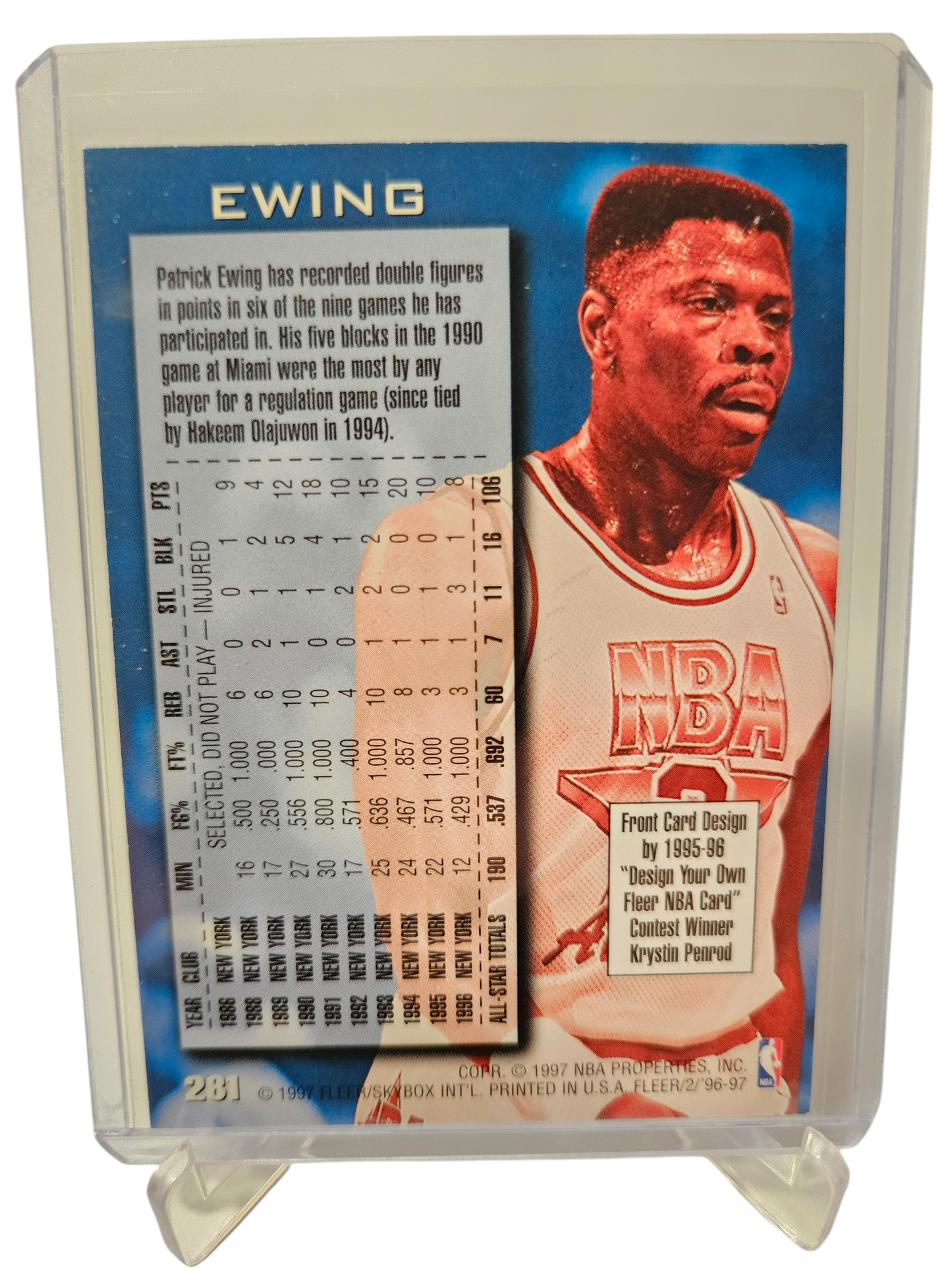 1996 97 Fleer #281 Patrick Ewing NBA All-Star Retro 10