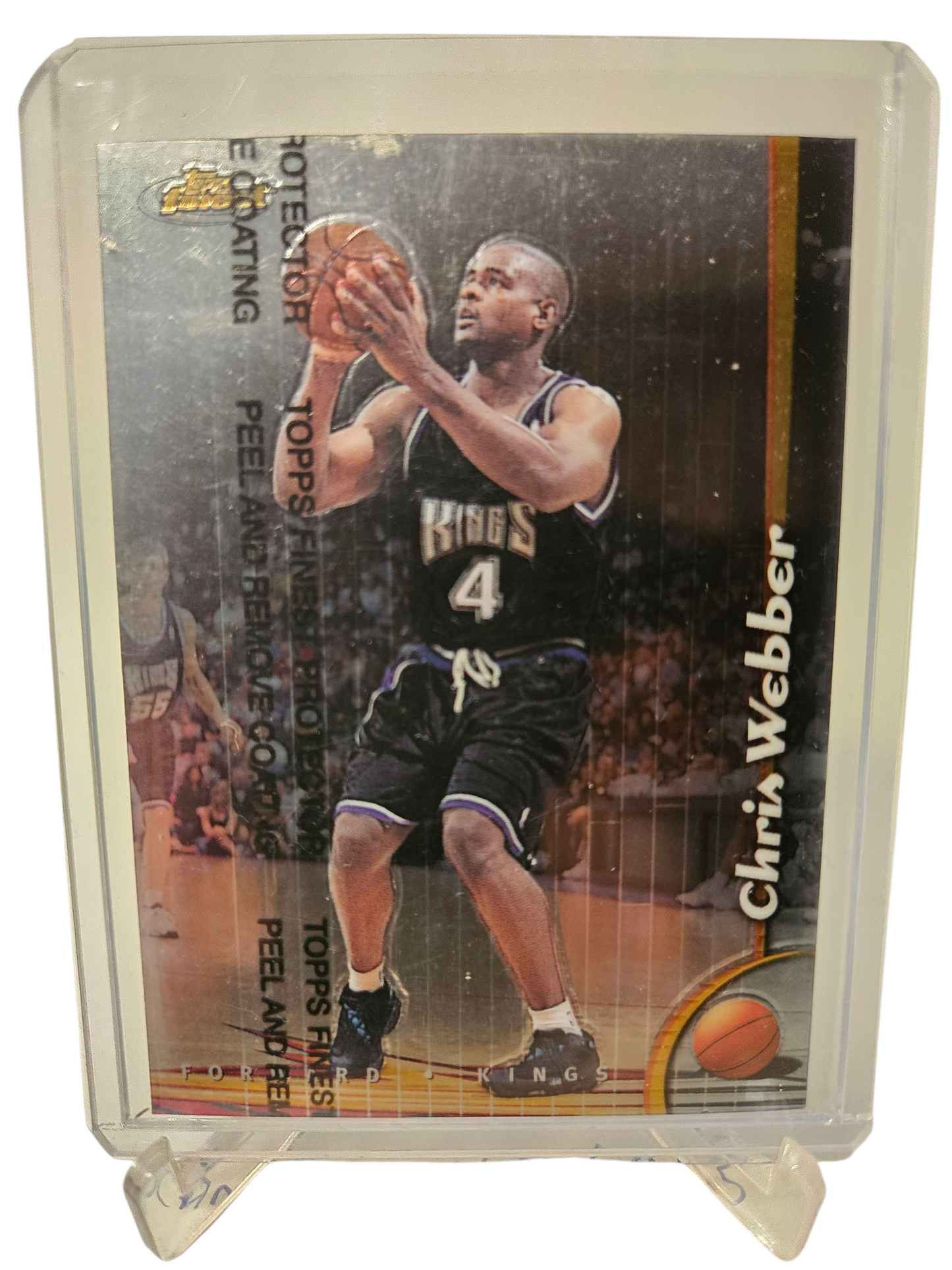1999 Topps Finest #220 Chris Webber With Protective Coating