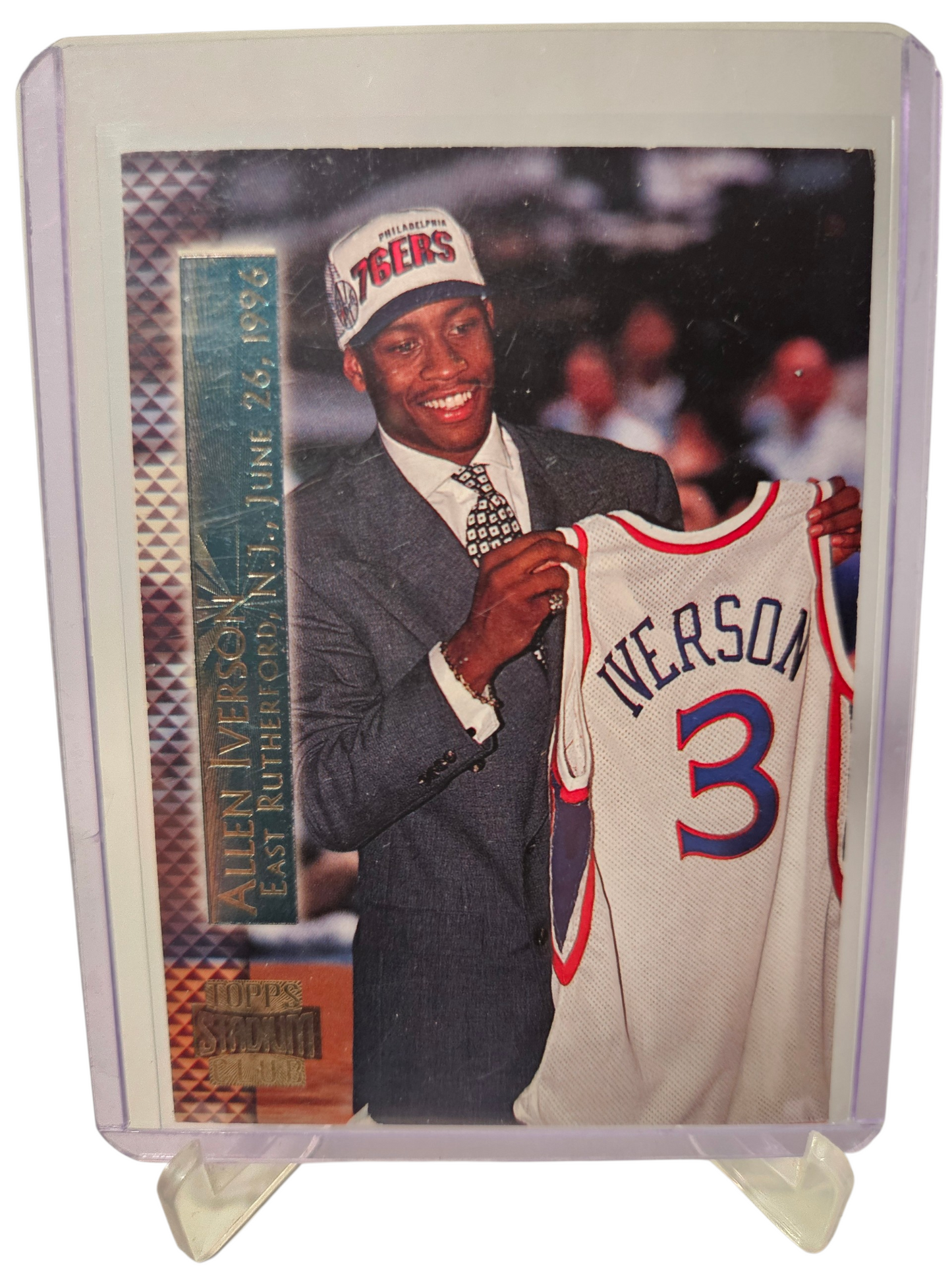 1996-97 Topps Stadium Club #SM15 Allen Iverson Rookie Card Shining Moments