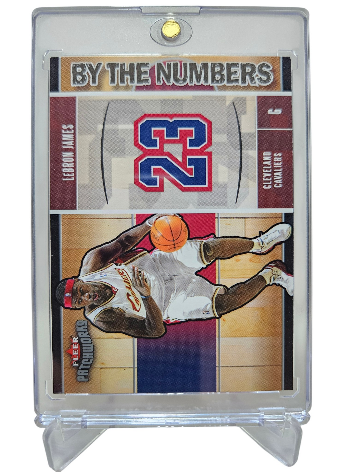 2003-04 Fleer Patchworks #12 of 15BTN Lebron James Rookie Card By The Numbers