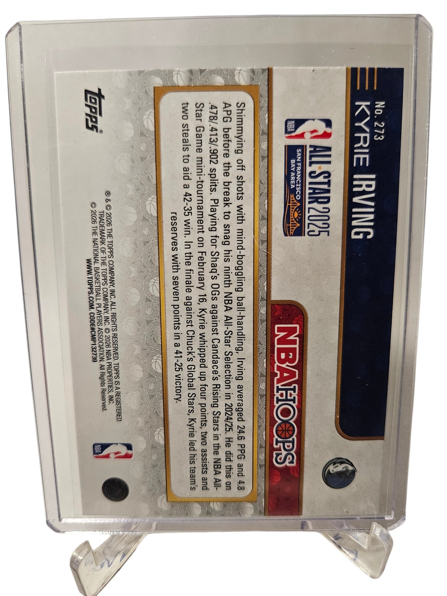 2026 Topps Hoops #273 Kyrie Irving All-Star 2025