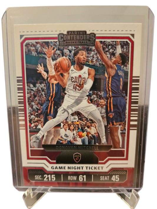 2023-24 Panini Contenders #19 Donovan Mitchell Game Night Ticket