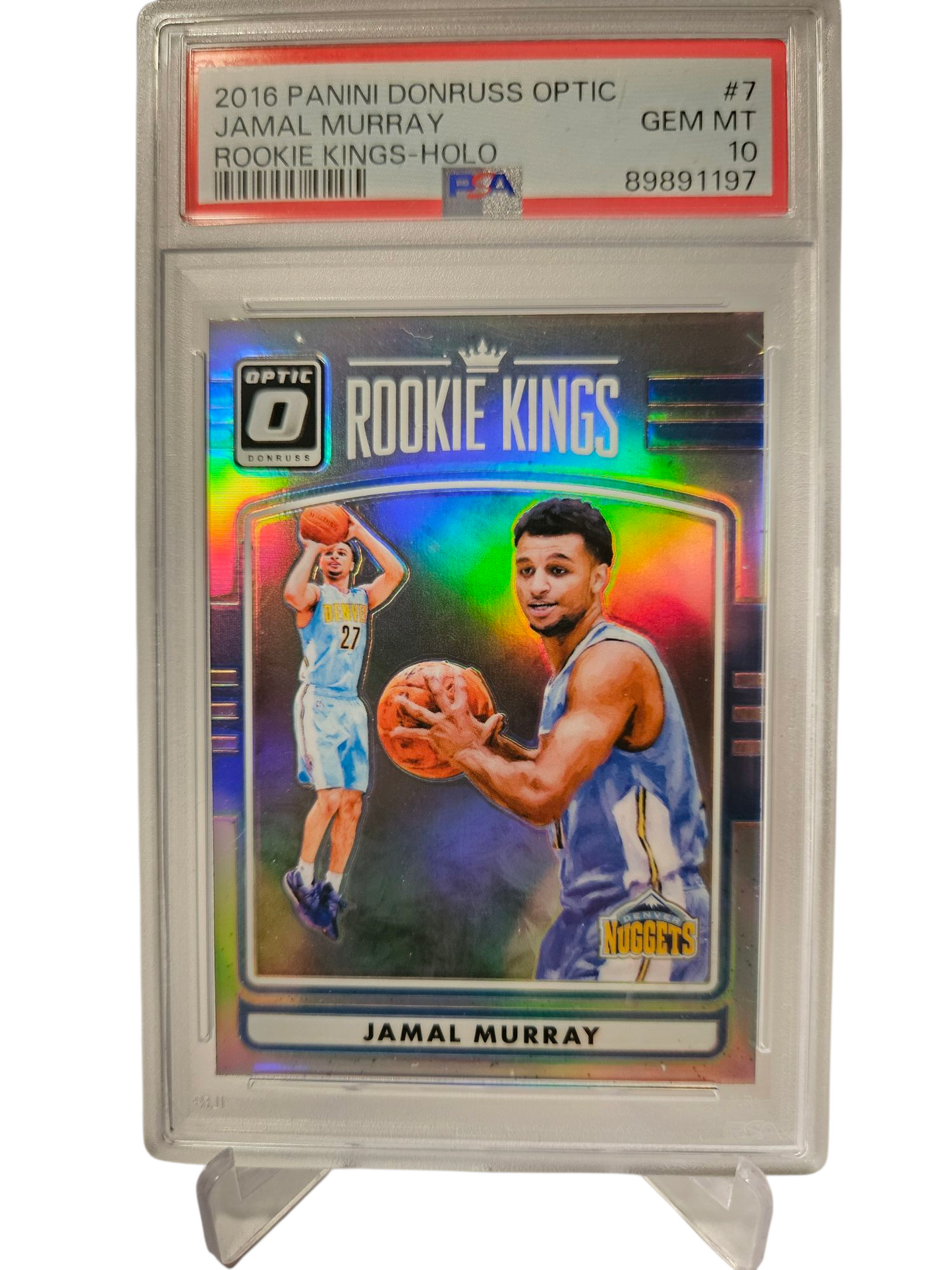 2016 Panini Donruss Optic #7 Jamal Murray Rookie Card Rookie Kings Holo PSA 10
