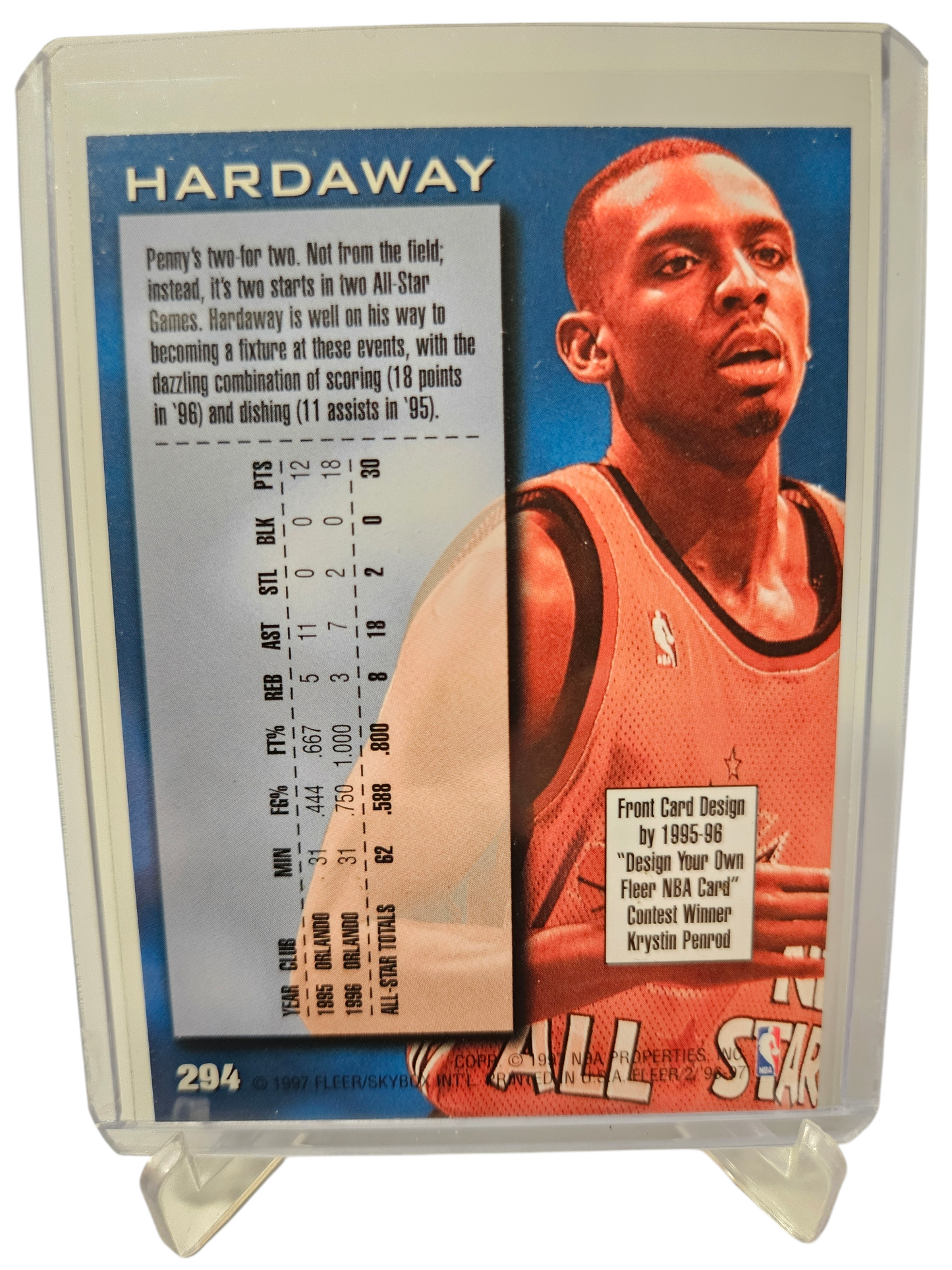 1996-97 Fleer #294 Anfernee Hardaway NBA All-Star Retro 2