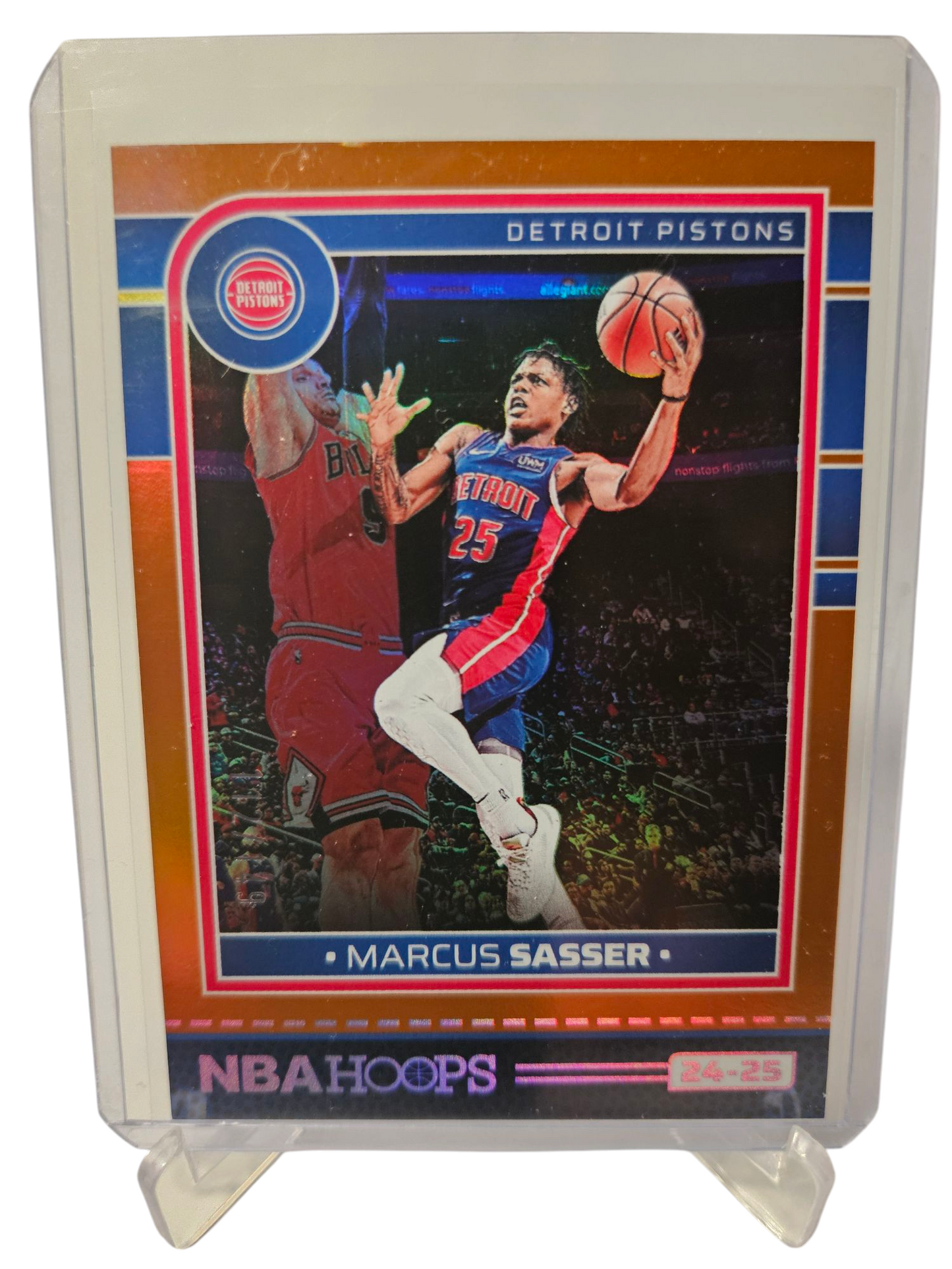 2024-25 Panini Hoops #125 Marcus Sasser Orange Holo 112/149