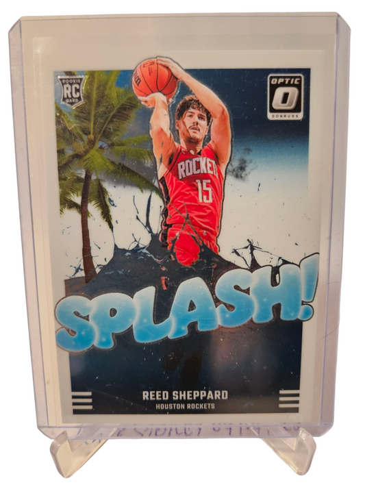 2024-25 Panini Donruss Optic #13 Reed Sheppard Rookie Card Splash