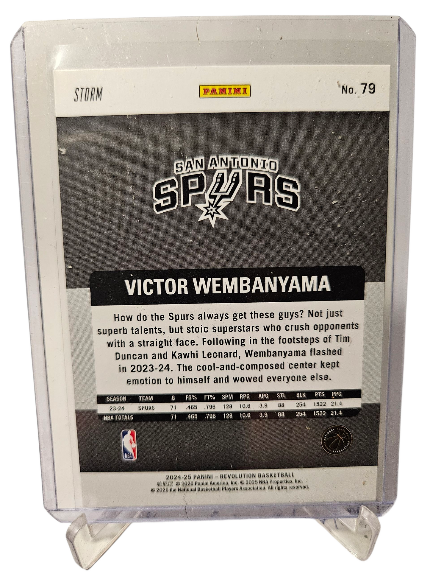 2024-25 Panini Revolution #79 Victor Wembanyama Storm