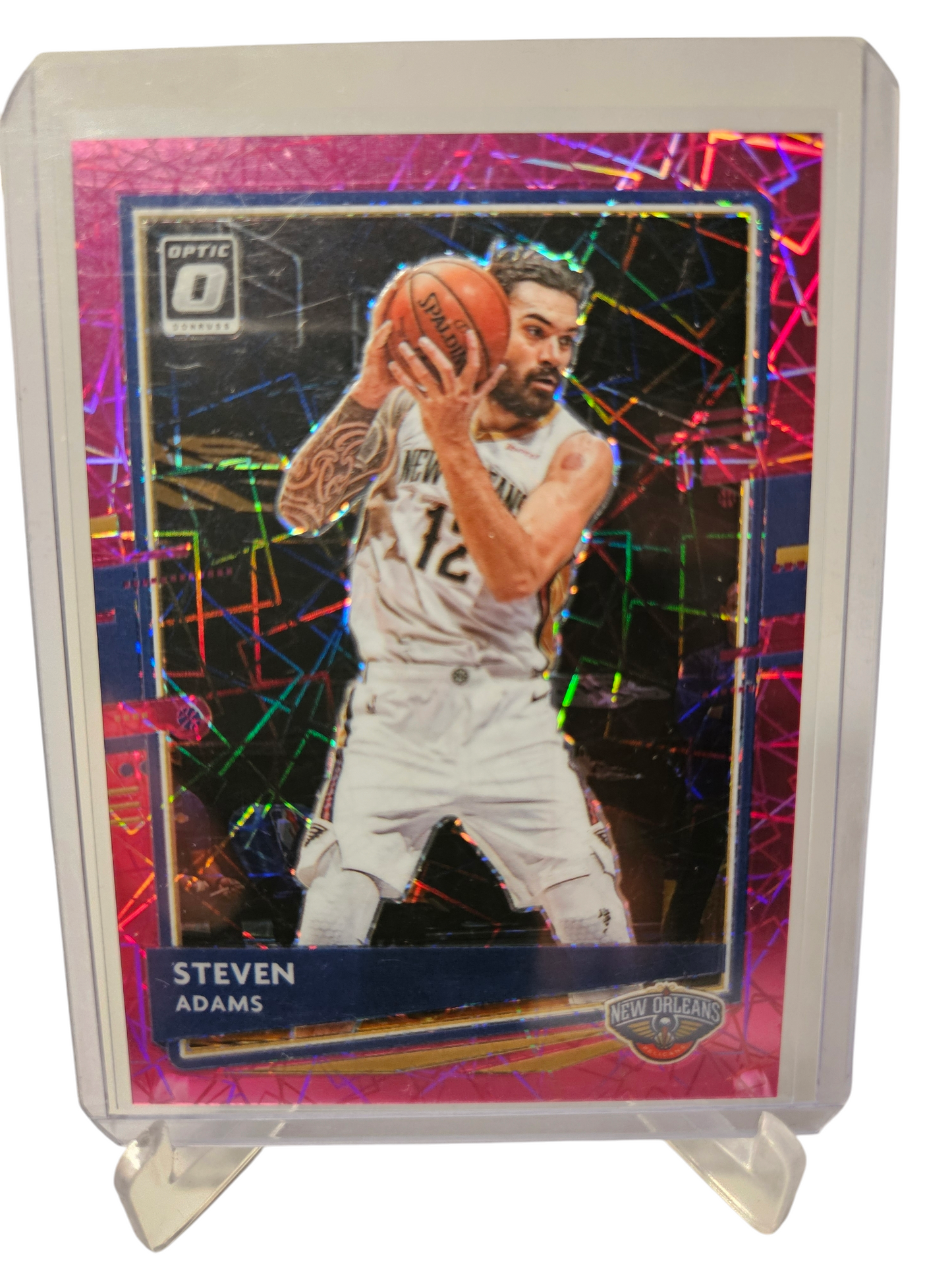 2020-21 Panini Donruss Optic #37 Steven Adams Pink Velocity Prizm 40/79