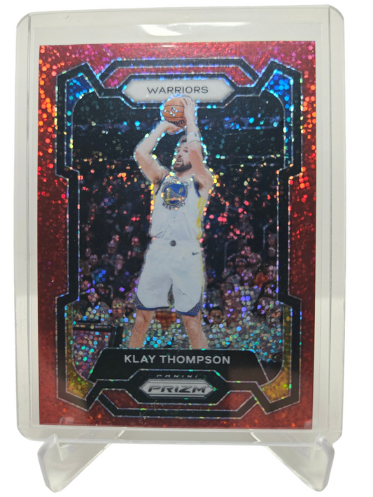 2023-24 Panini Prizm (Sparkle Pack) #109 Klay Thompson Red Sparkle Prizm