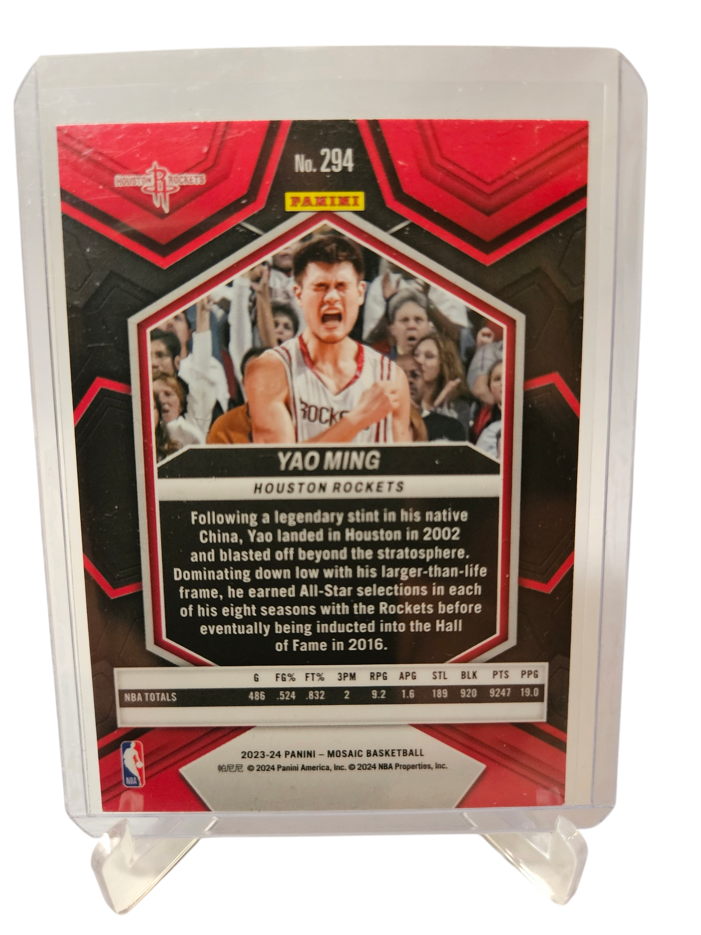 2023-24 Panini Mosaic #294 Yao Ming NBA Greats