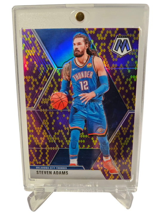 2019-20 Panini Mosaic #173 Steven Adams Purple Snakeskin Prizm 01/20