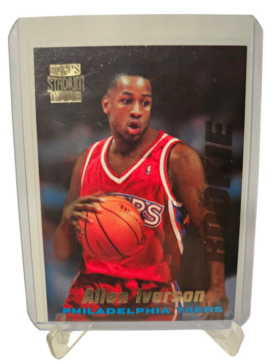 1996-97 Topps Stadium Club #R1 Allen Iverson Rookie Card