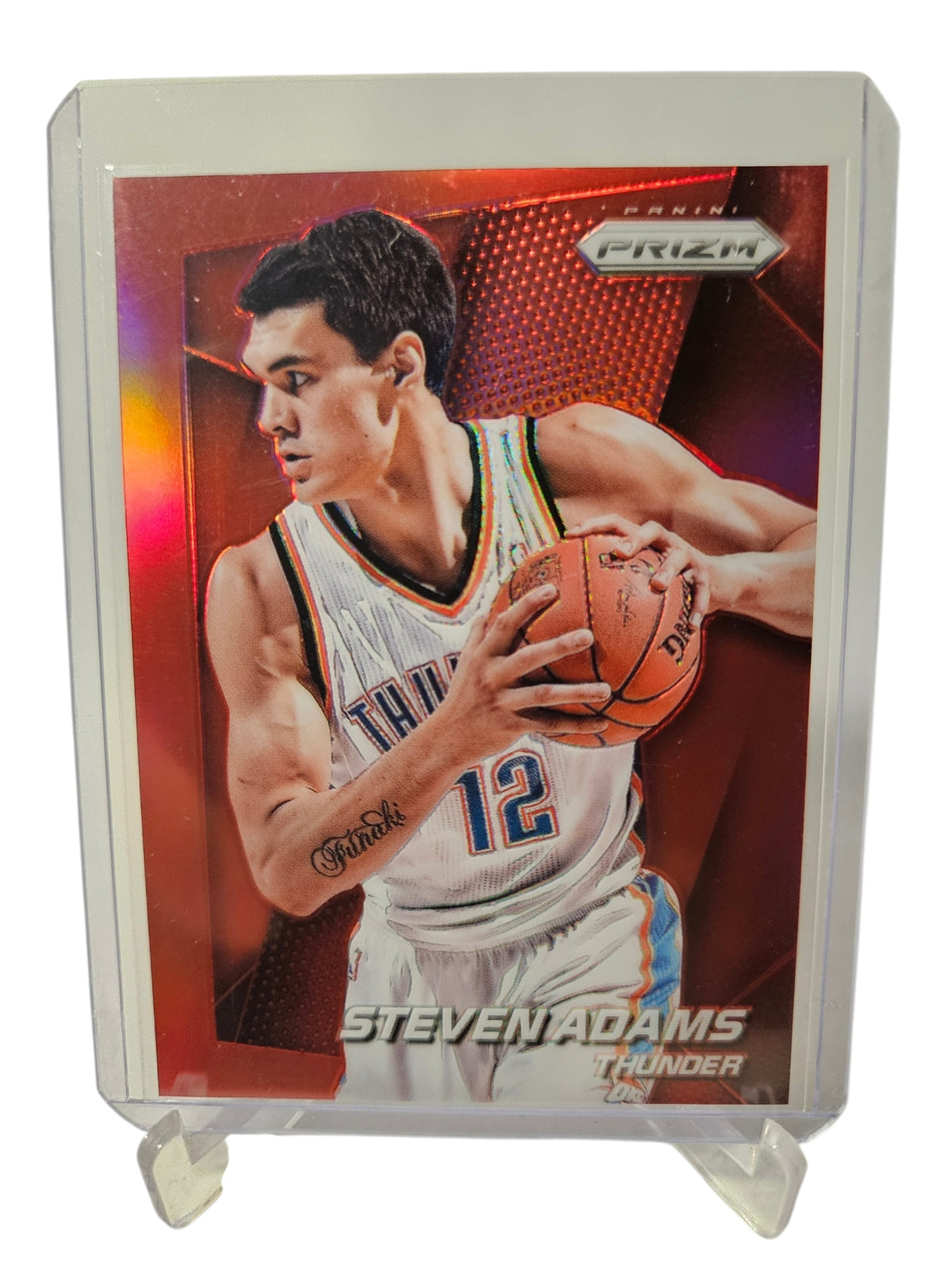 2014-15 Panini Prizm #112 Steven Adams 2nd Year Red Prizm 28/49