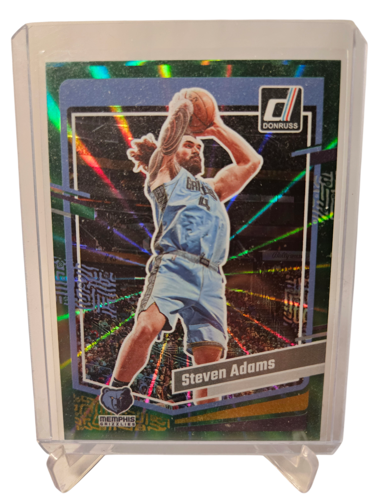 2023-24 Panini Donruss #158 Steven Adams Green Laser Holo