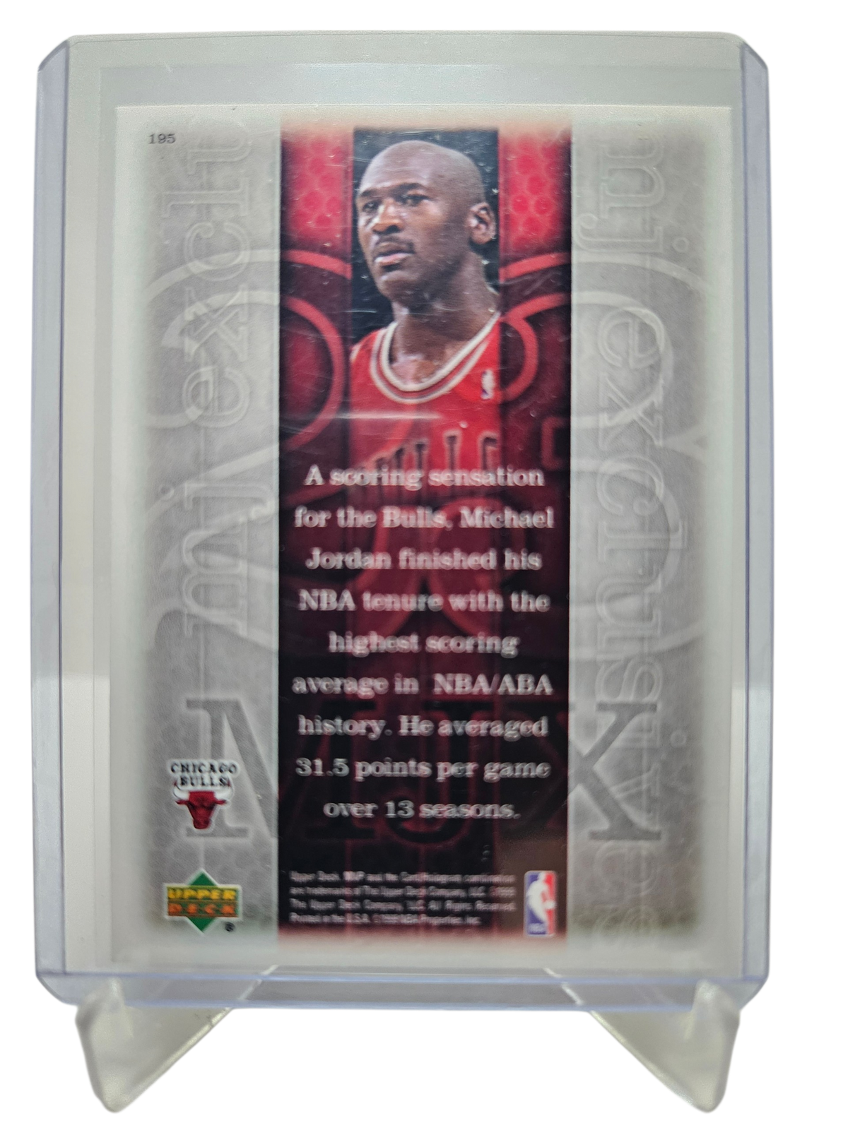 1999 Upper Deck MVP #195 Michael Jordan MJ Exclusives
